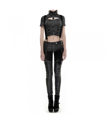 Women Jeans Apocalyptic Style Pant Sexy Faux Leather Pant 